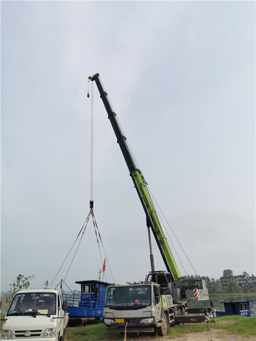 大武口区桥梁建设吊装案例